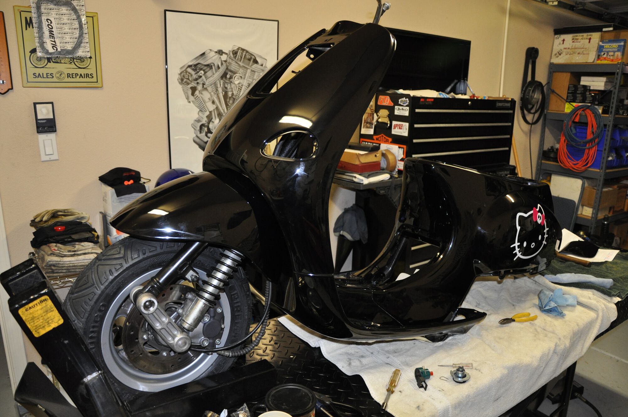 The first order of business was to assemble the front end.