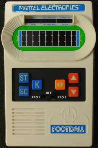 Mattel handheld football.