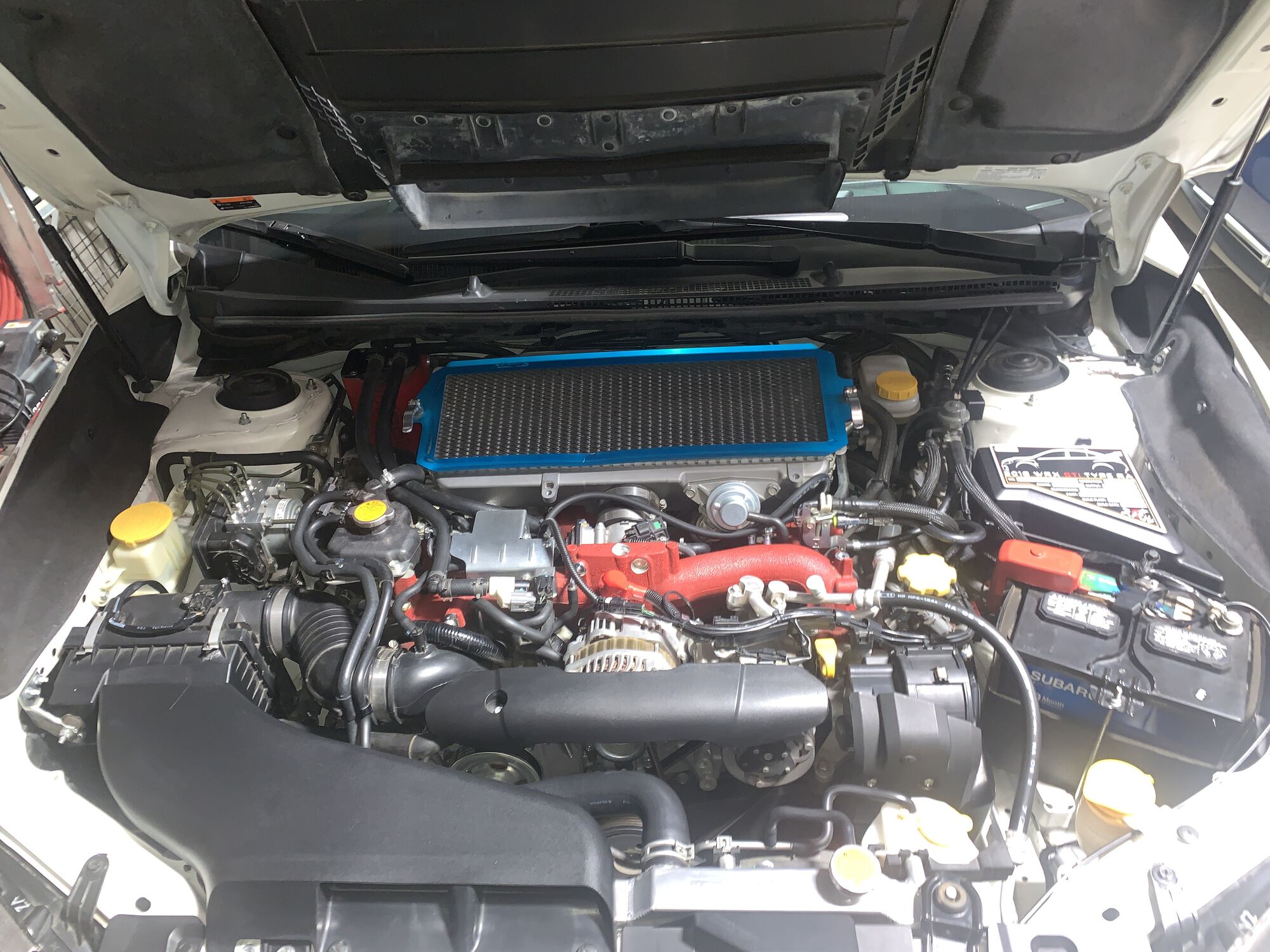 Cleaned up the engine bay