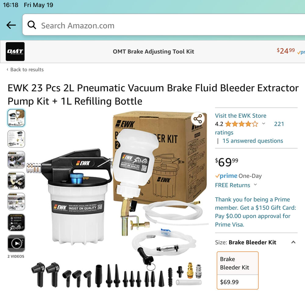 Modern Vespa Best home gamer ABS brake flush set up?