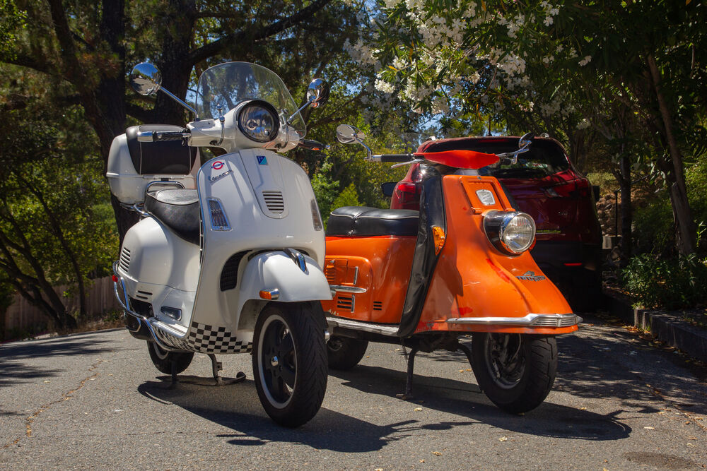 Both still together, as I was shooting auction photos of the Heinkel