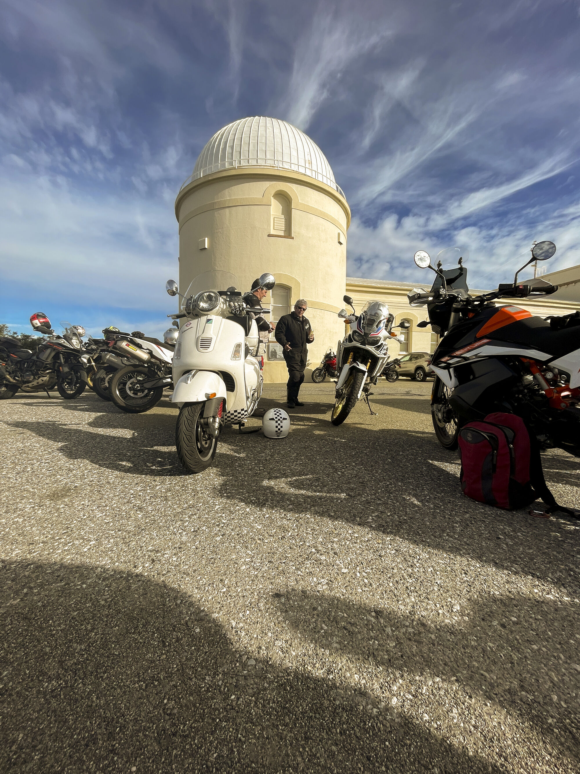 Lola at Lick Observatory on top of Mt. Hamilton.