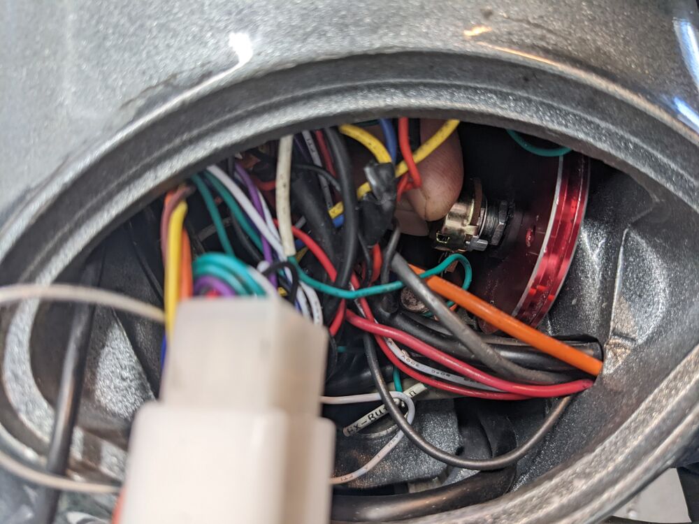 Throttle pot.  Wiring nightmare.