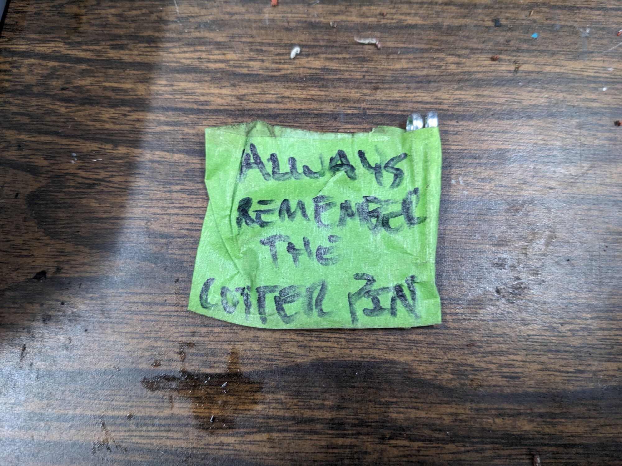 Included in a package from Kajiit's House of Wares.  Note included cotter pins.