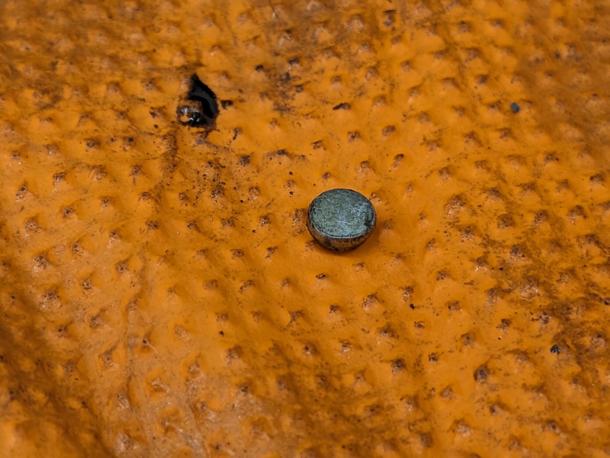 It's about 1/8" in diameter