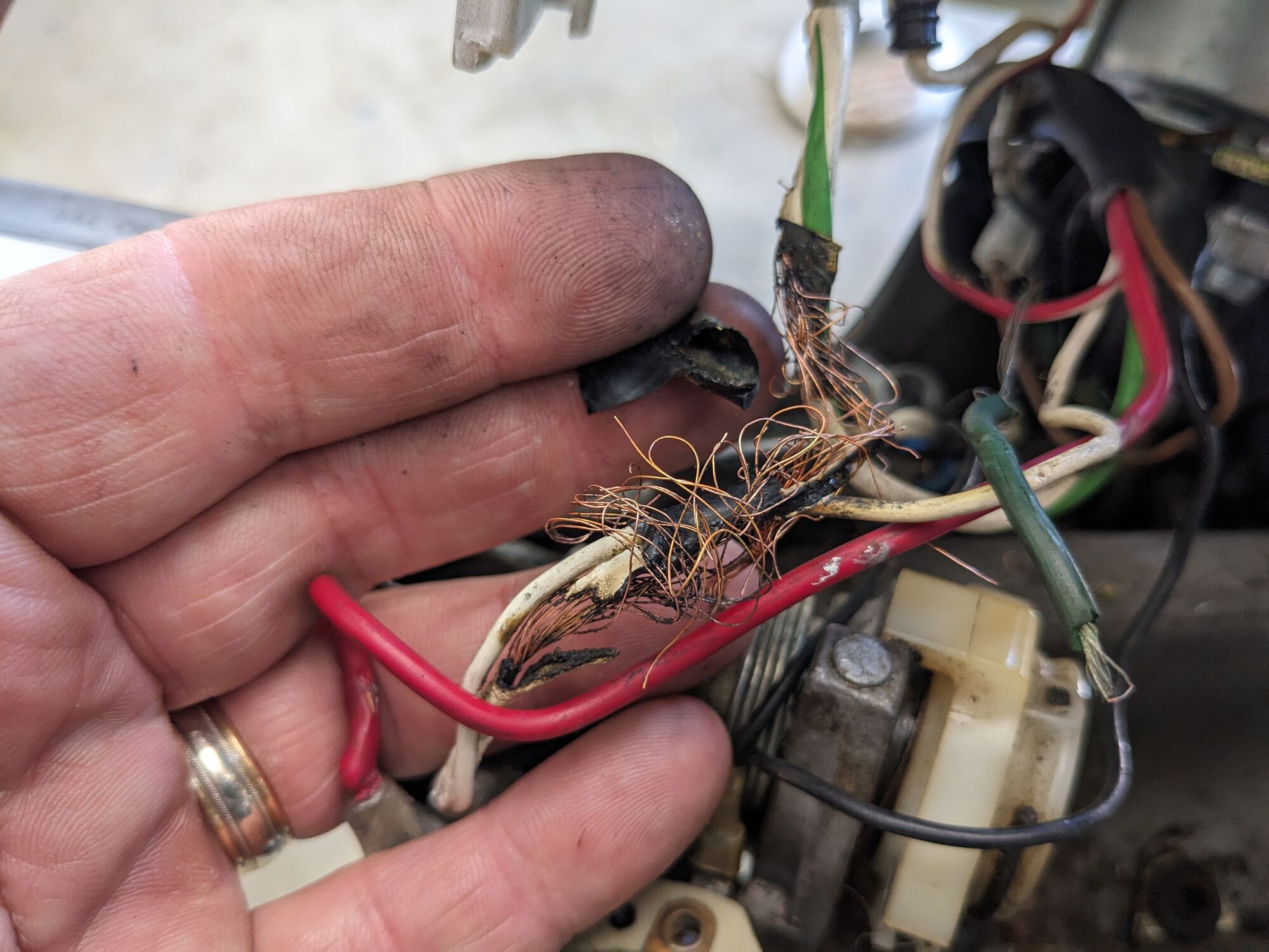 Where they store the smoke in Vespa electrical systems