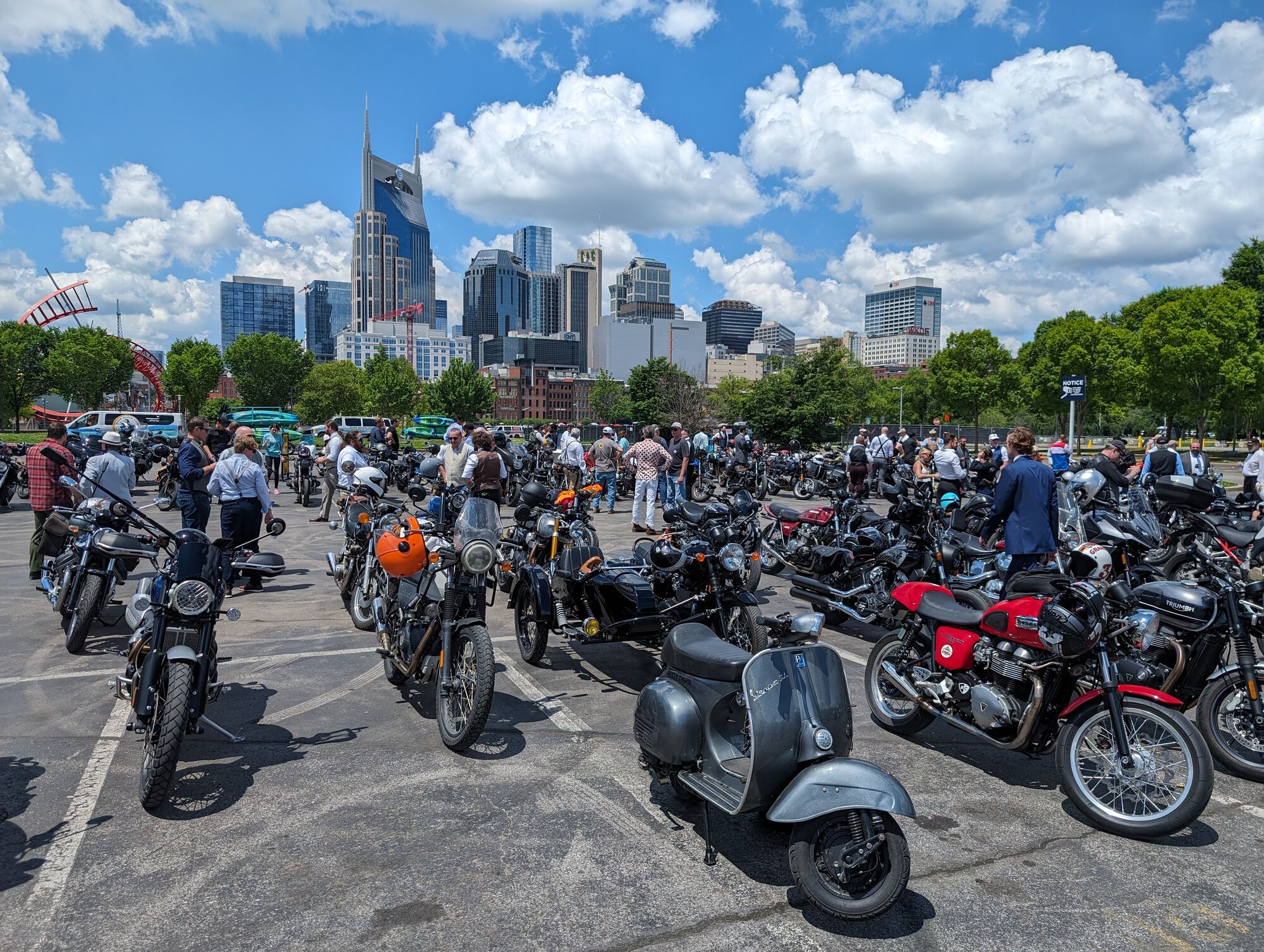 I should have parked in the middle of the crowd for a quick game of Where's Waldo?