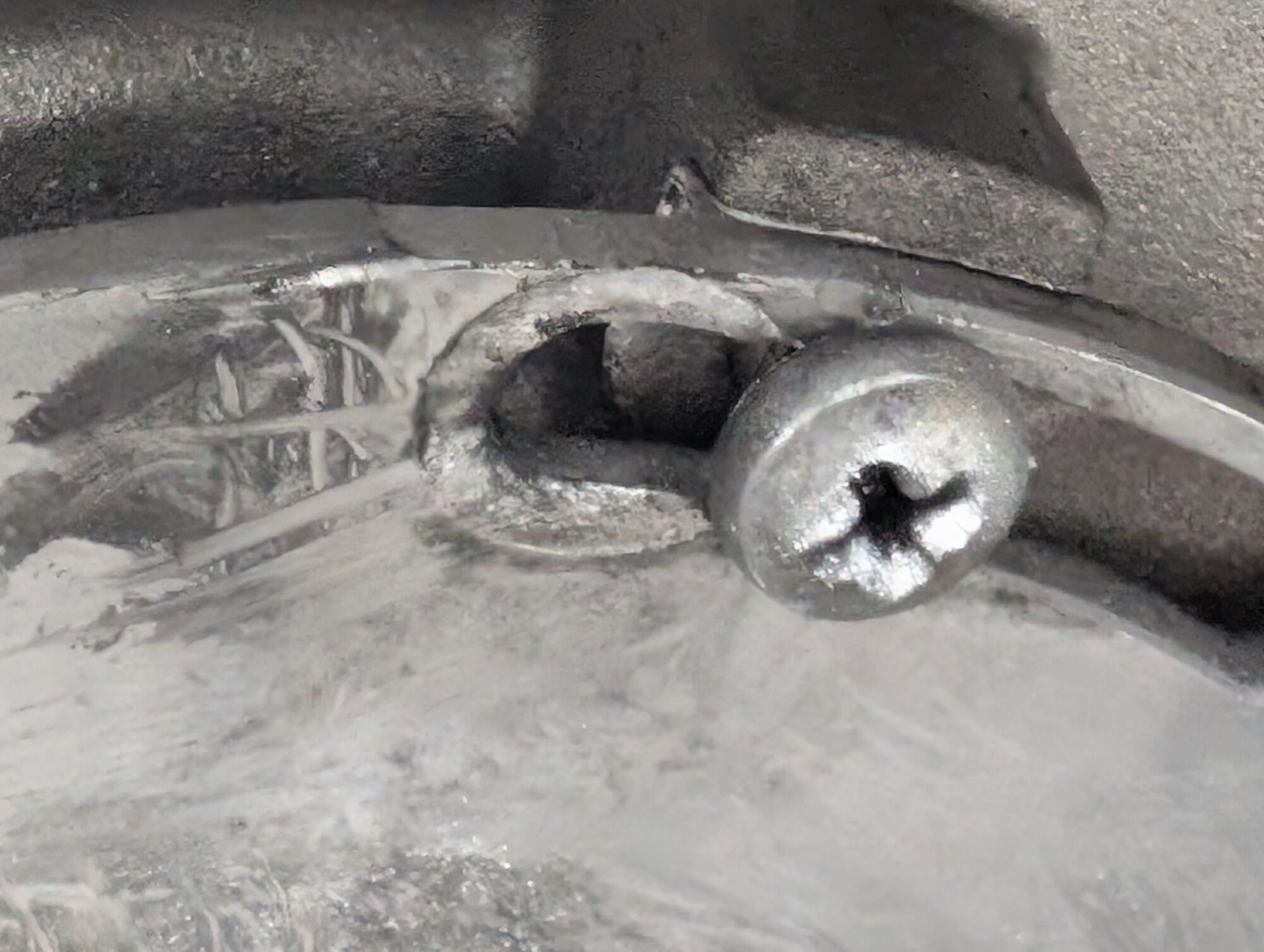 plate slid over so you can see the wear