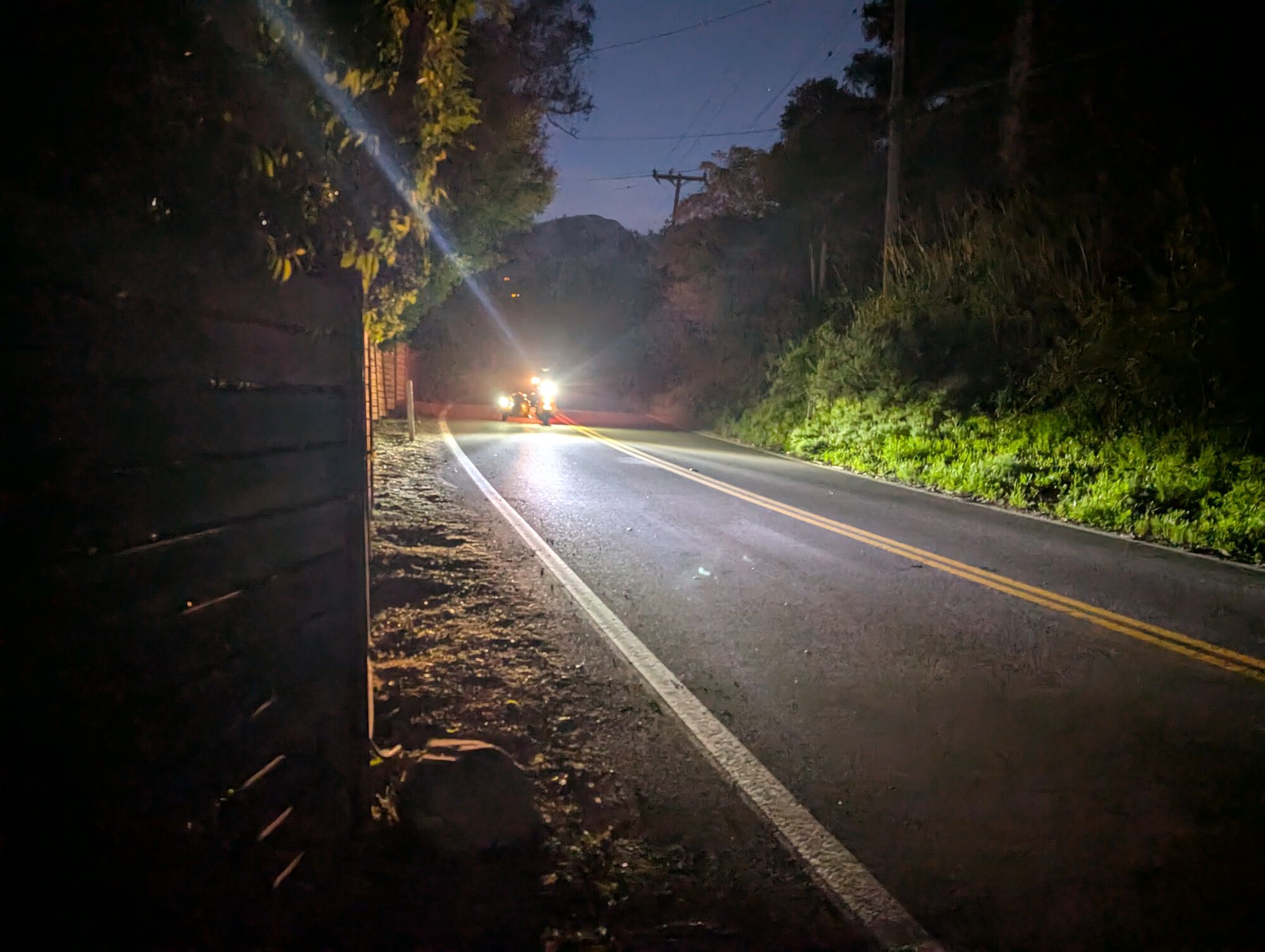 The end of the ride.  After CM2 went back to give SoCal more gas, because he'd run out again about 1/4 mile from the AirBnB