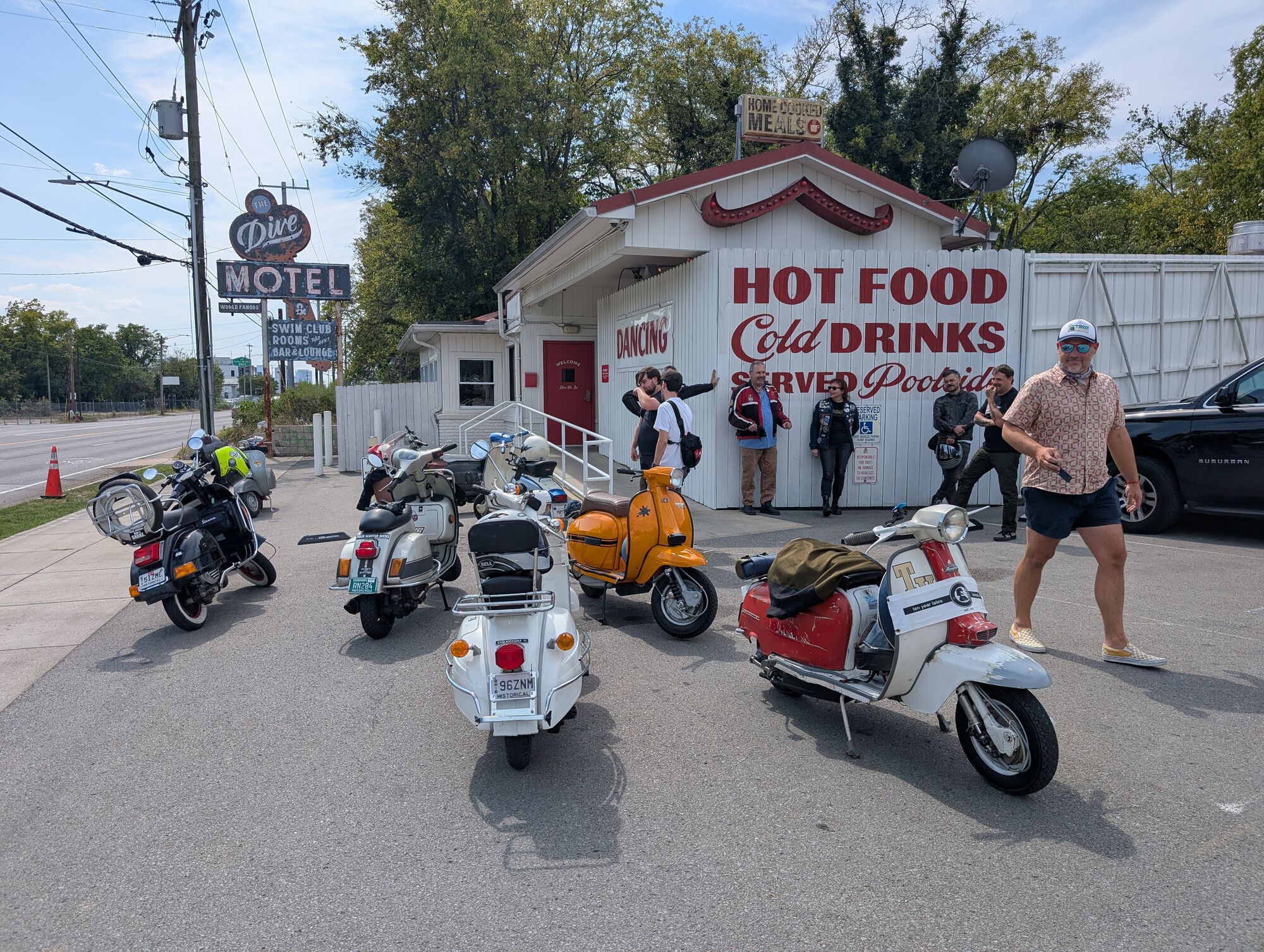 Assembling for the group ride