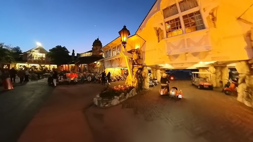 rolling up on The Madonna Inn