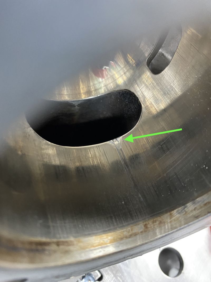Cylinder scar needed to be dealt with also - as it was proud and sharp