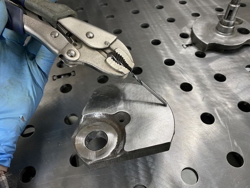 cleaned up an old drill bit for my filler rod