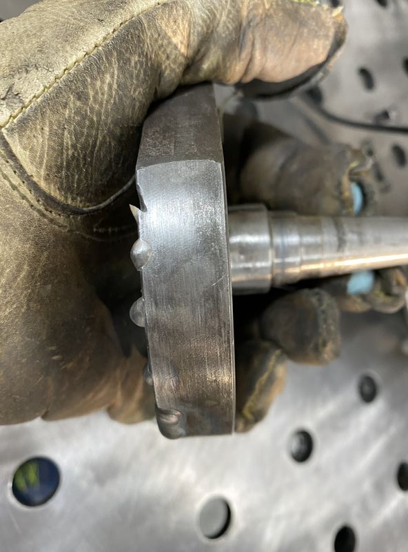 Then ground one into a cutting shape.  The idea is to have a row of them.  Edge is sharp and hard as hell - it will certainly cut aluminum.  The question is - where and what parts of the aluminum...