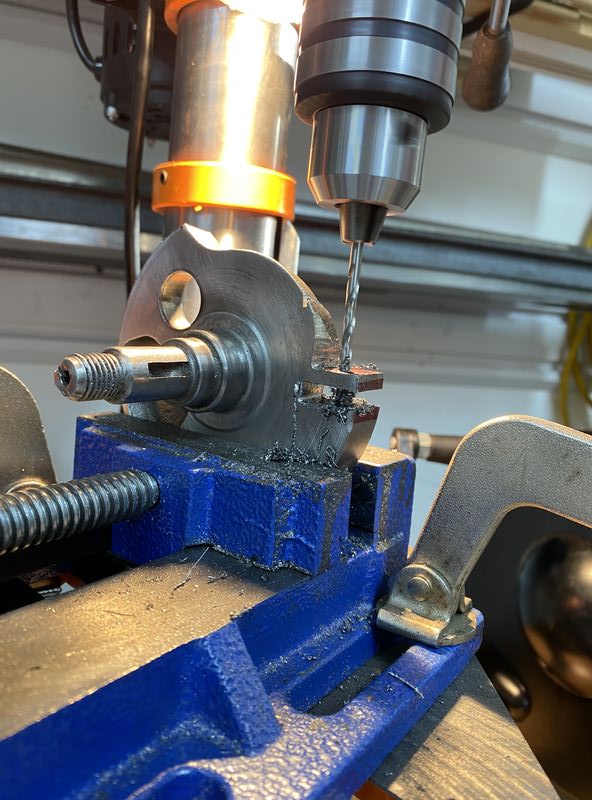 Drilled some holes to allow clamping screws