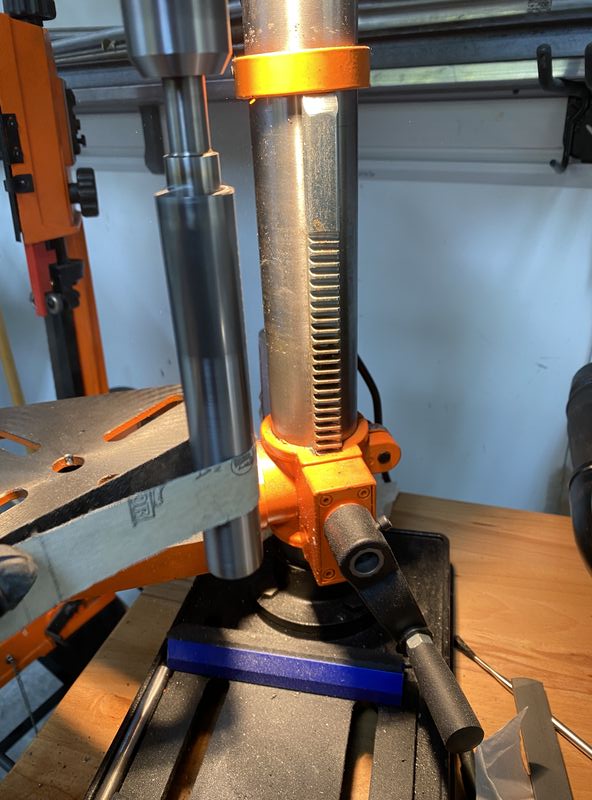 "Lathed" a piece of 1" DOM tubing so it would be a slip fit with my stock main bearing