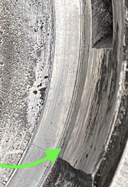 Magnified - this edge here