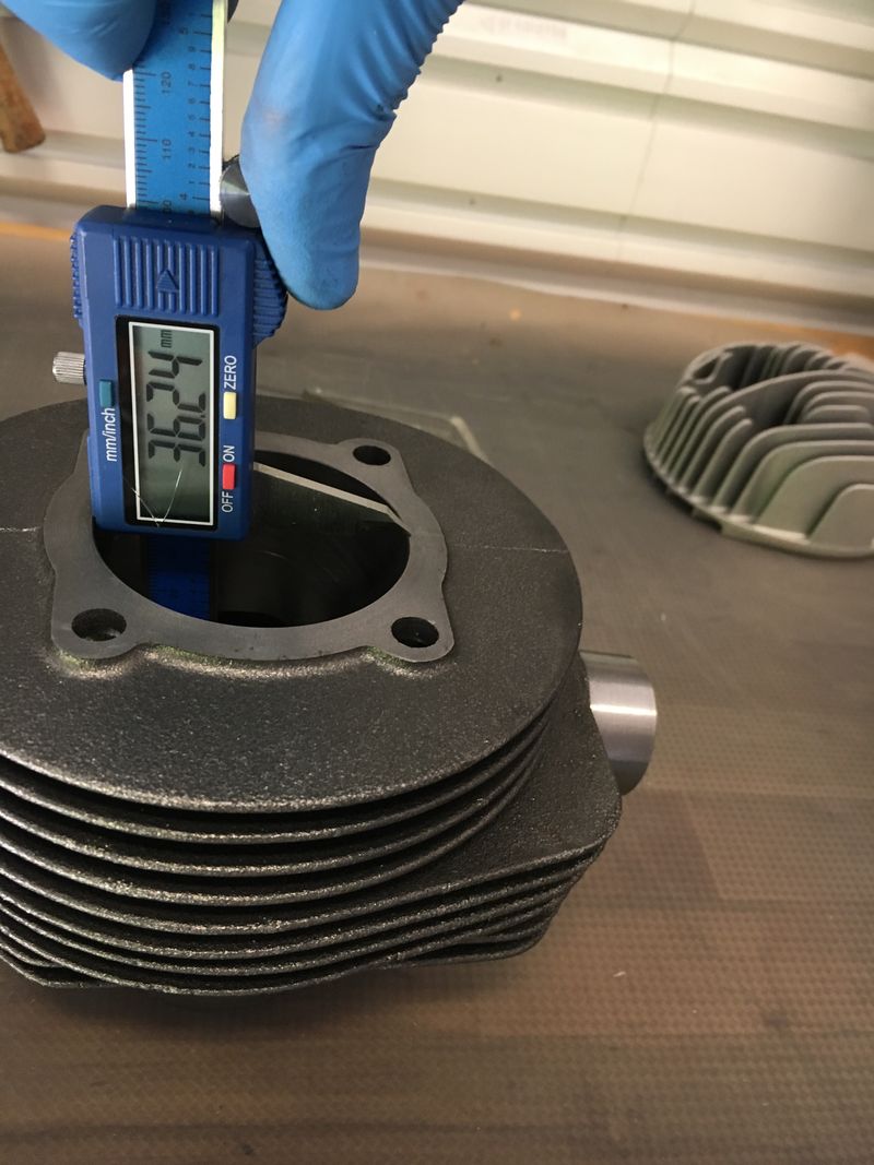 Took measures about 1-2mm deep - used Ginch special tool calipers to measure.