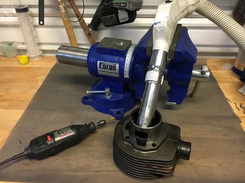 Home made dust collector to match engine stand.