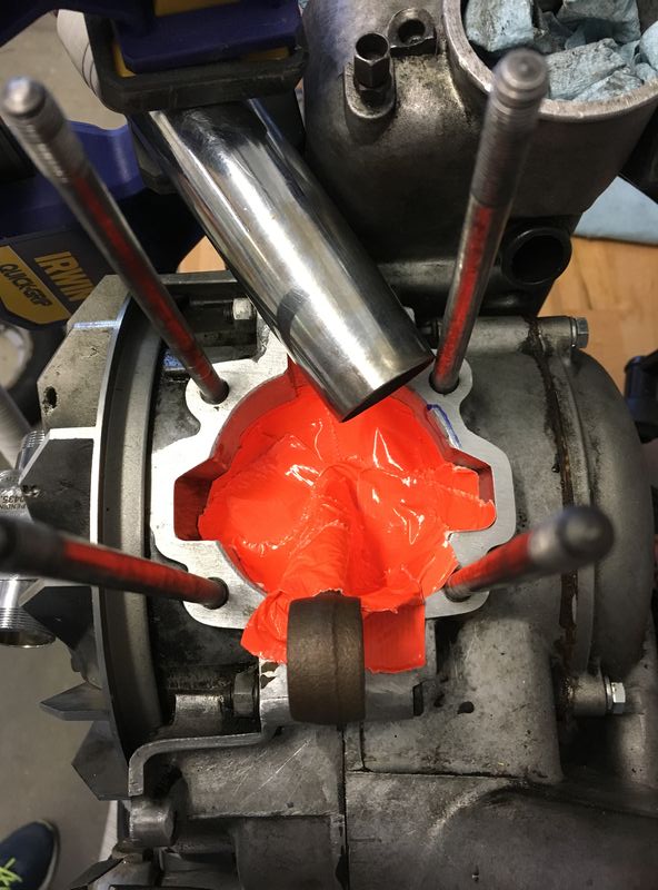 Directors choice to go with orange to signify danger.