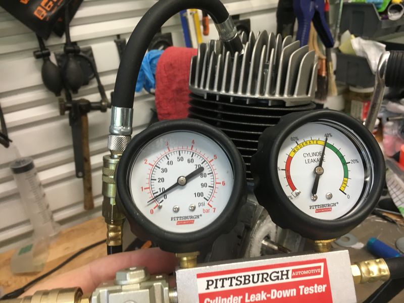 I put ~ 6-7lbs of pressure in and let it rest - no audible leak anymore.