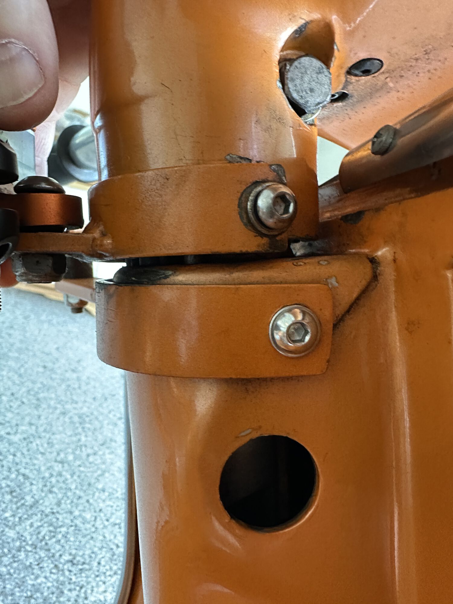 Headset sits a little high.  Should probably machine down the lock nut to allow headset to set closer to chassis next time I have it off.
