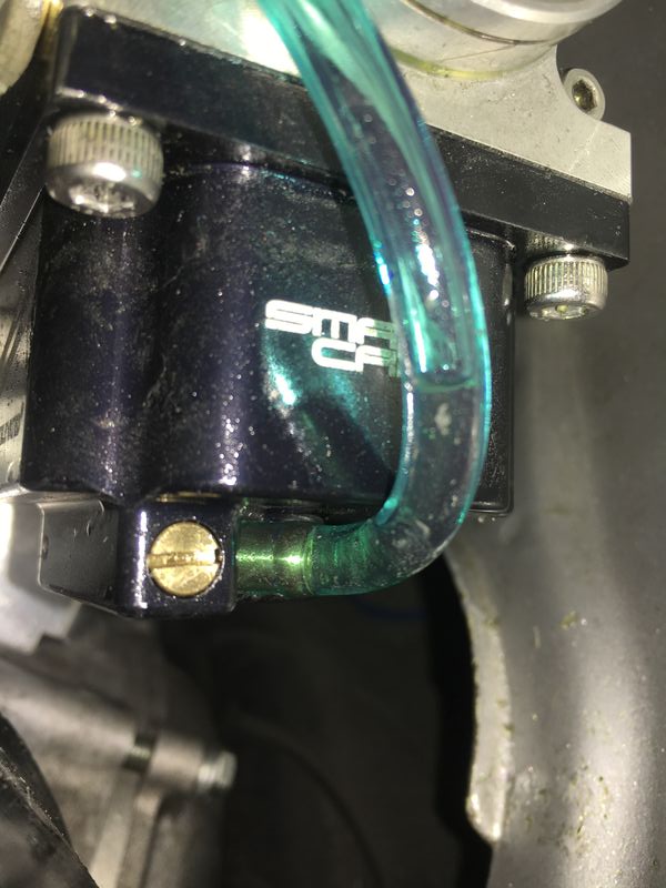 float drain can be used to check float level - just hold it up and open the valve