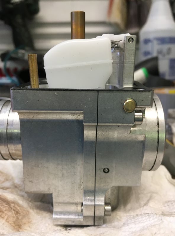 Used SI learnings - fuel is fed from bottom of carb bore - so adjusted floats to have fuel just a few mm under where it feeds - a-la SI spacer discussion.