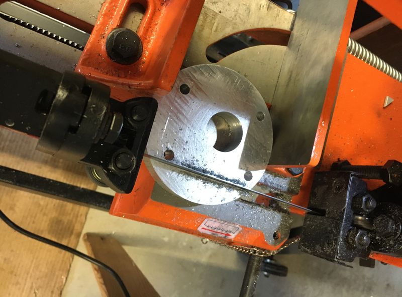 Few holes drilled and then cut the perimeter.