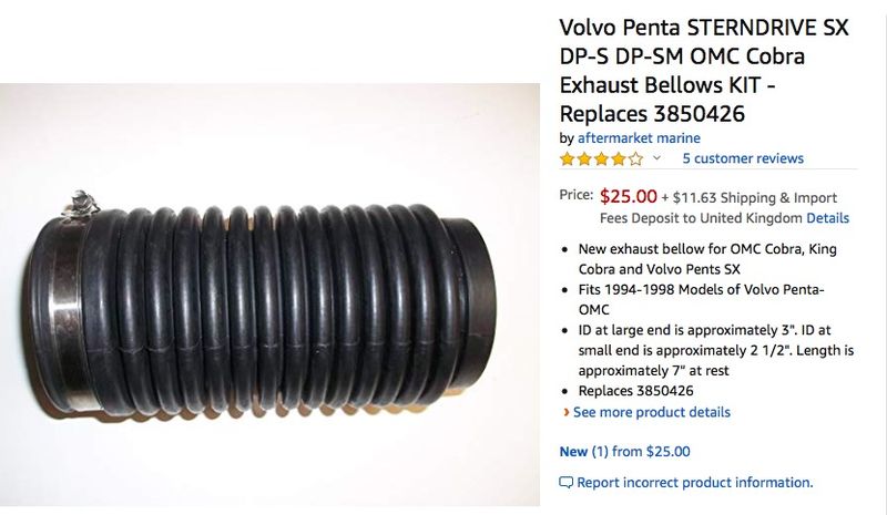 Aftermarket bellows or could use a PBH style if you prefer