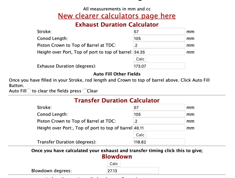 This is the calc using my current 57mm crank.