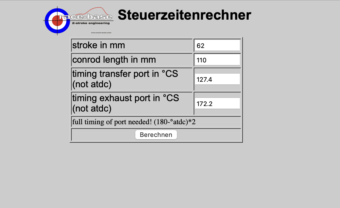 Using the calc in its reverse form, I plugged my measured numbers from the buzzwangle