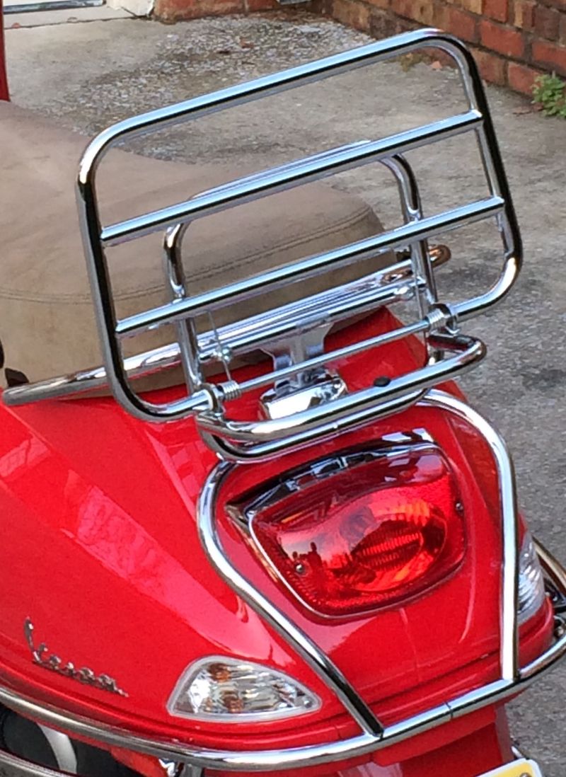 Vespa Rear Rack Extension Modern Vespa : Rear Carrier/rack madness?