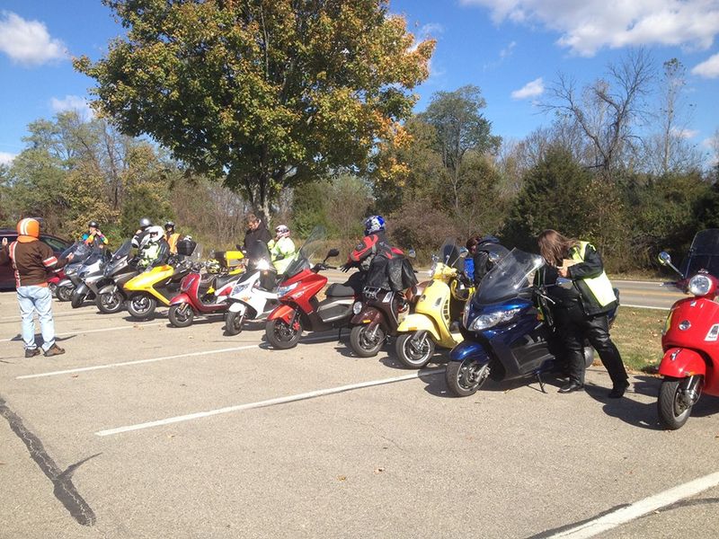Ohio Motorcycle Fall Rides Modern Vespa : Gem City Rollers Fall Foliage Ride - Dayton, OH