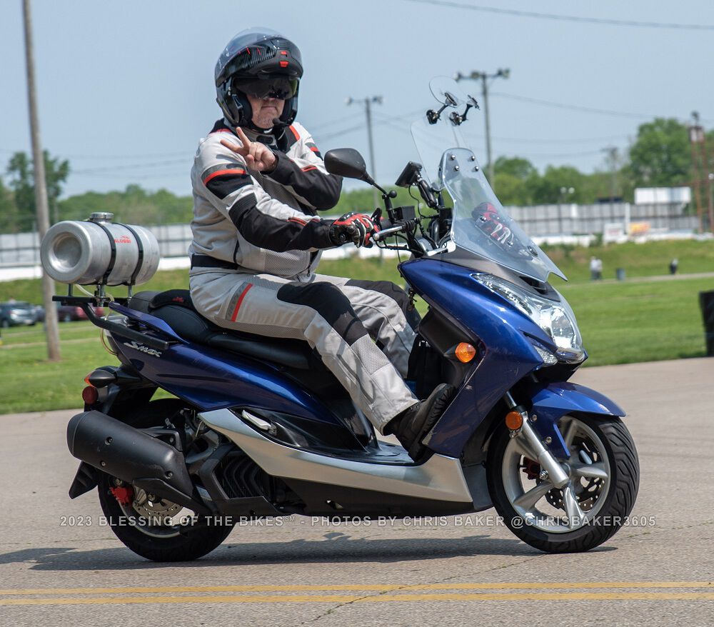 My 2023 SCBR scoot...2015 Yamaha SMax...finished 13th overall