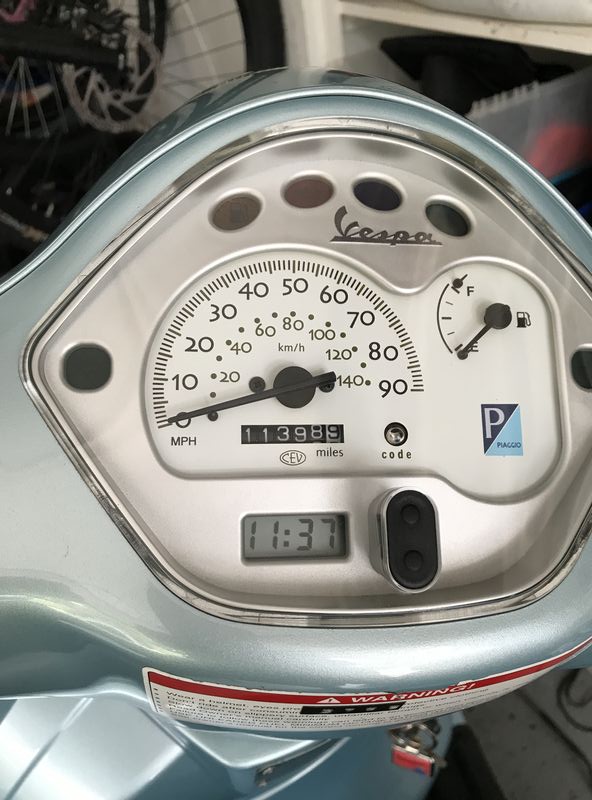 Modern Vespa Clock replacement
