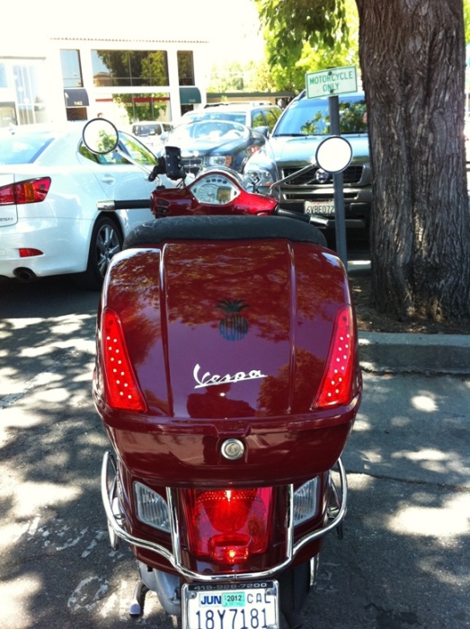 Finished product.  Still pretty visible during the day, at least in the shade!