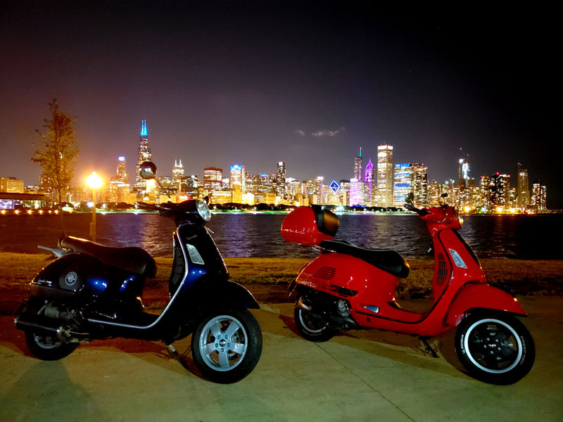 Modern Vespa took some of my scoots out on town in Chicago