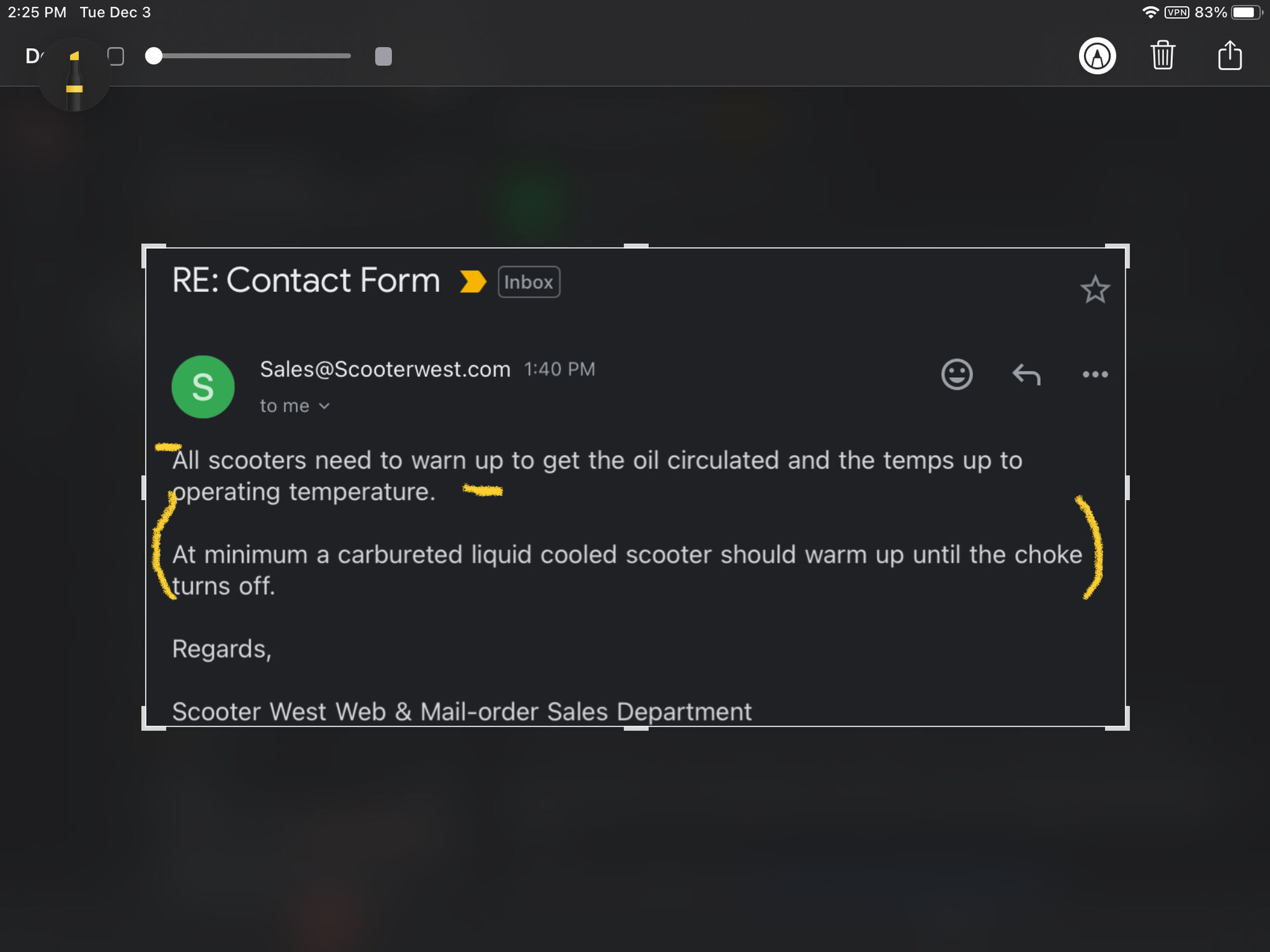 Forum member supplied image with no explanatory text