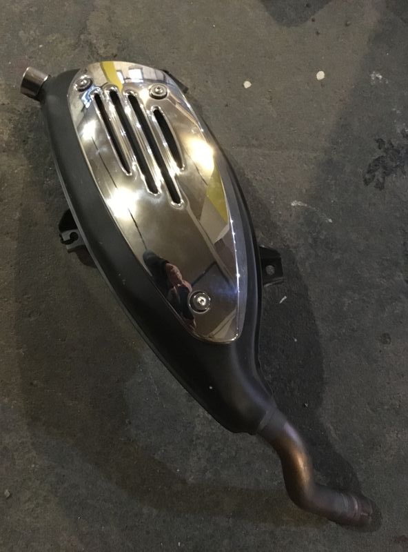 Modern Vespa [Spokane] FS muffler from 2011 GTS 300ie
