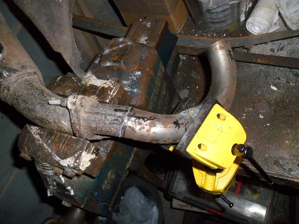 Replacing the damaged down-pipe was tricky but good fun and a great challenge