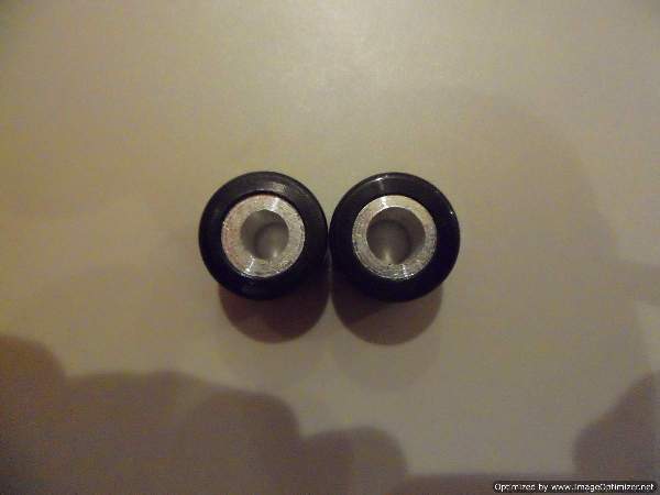 Second lot of drilling - before 6.0g on the left, after 5.5g on the right.