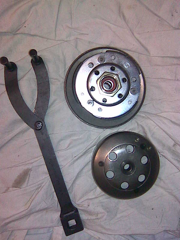 Clutch Bell and Clutch Assembly removed