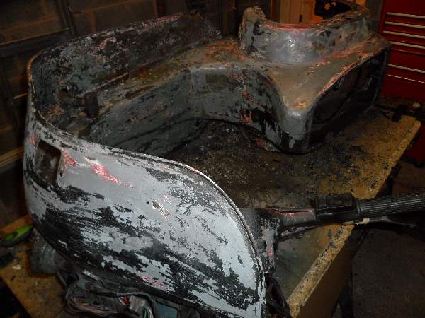 PK125 Halfway through being restored.