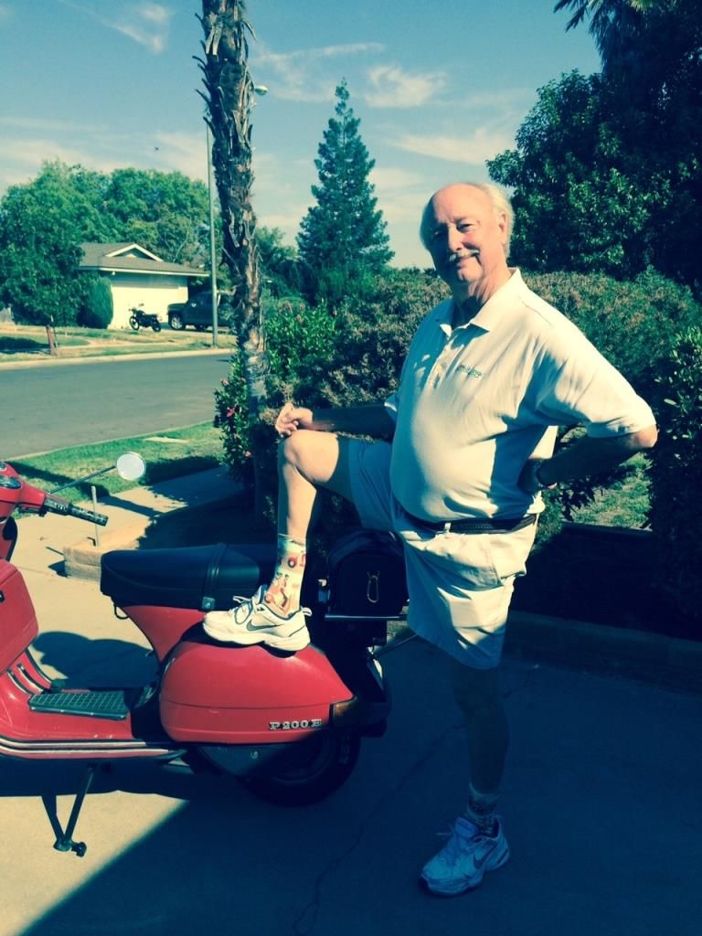 Showing off Vespa socks