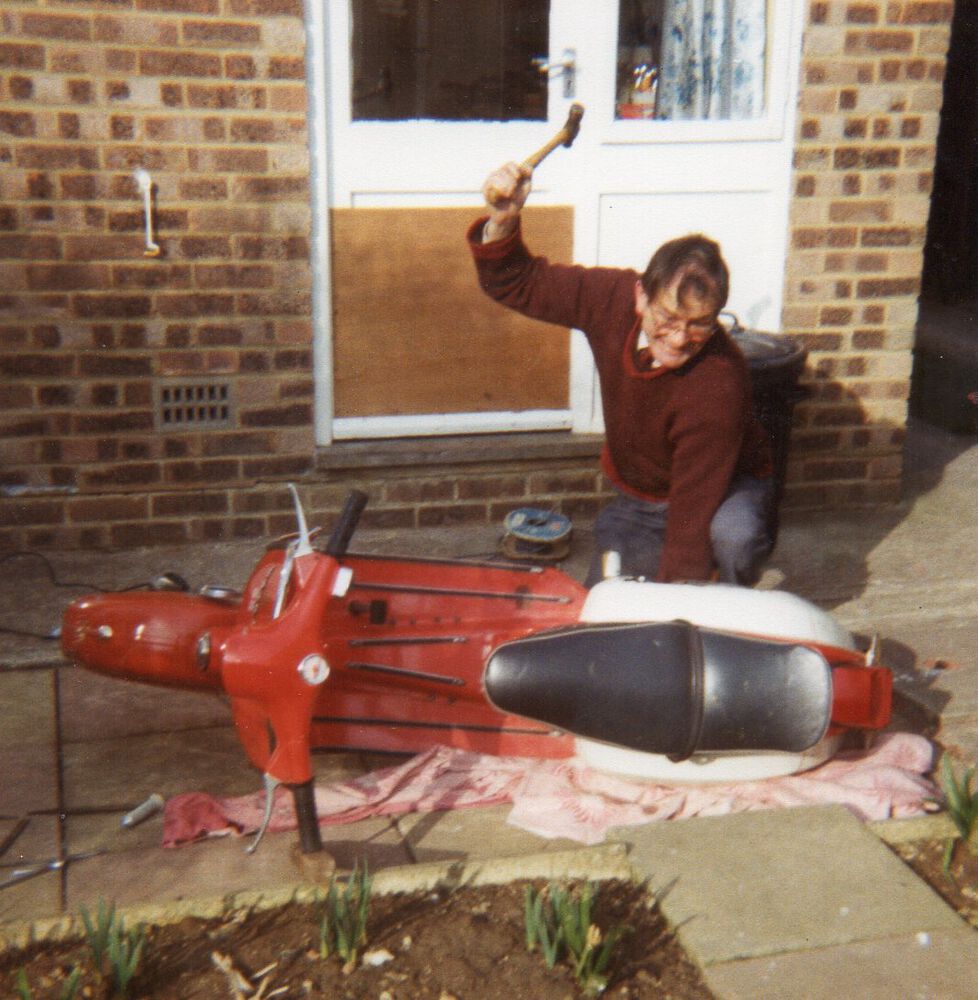 My Dad hated vespas, especially small frames.  RIP dad.