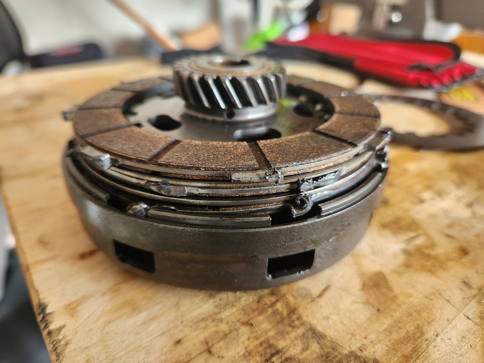 Had to pry the whole thing apart