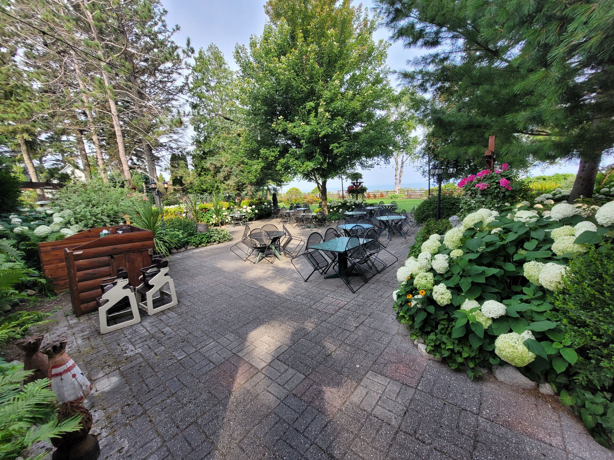 Inviting patients overlooking Lake Michigan