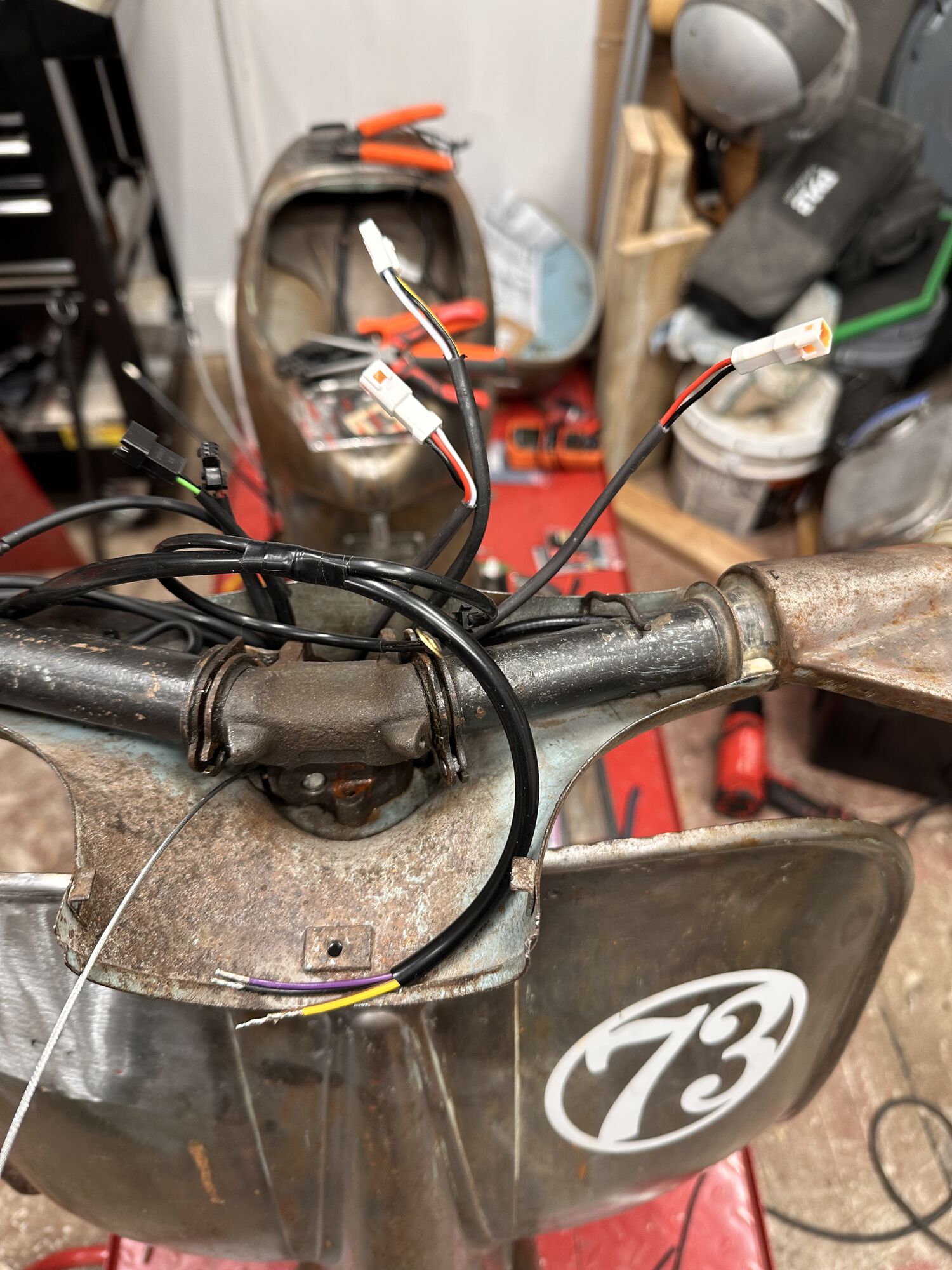 Took a bit but finally got the hang of using the crimper for the jst connectors. 20g wiring was a good call, and all the wires went under the tunnel bridge without and issue at all. Surprisingly.