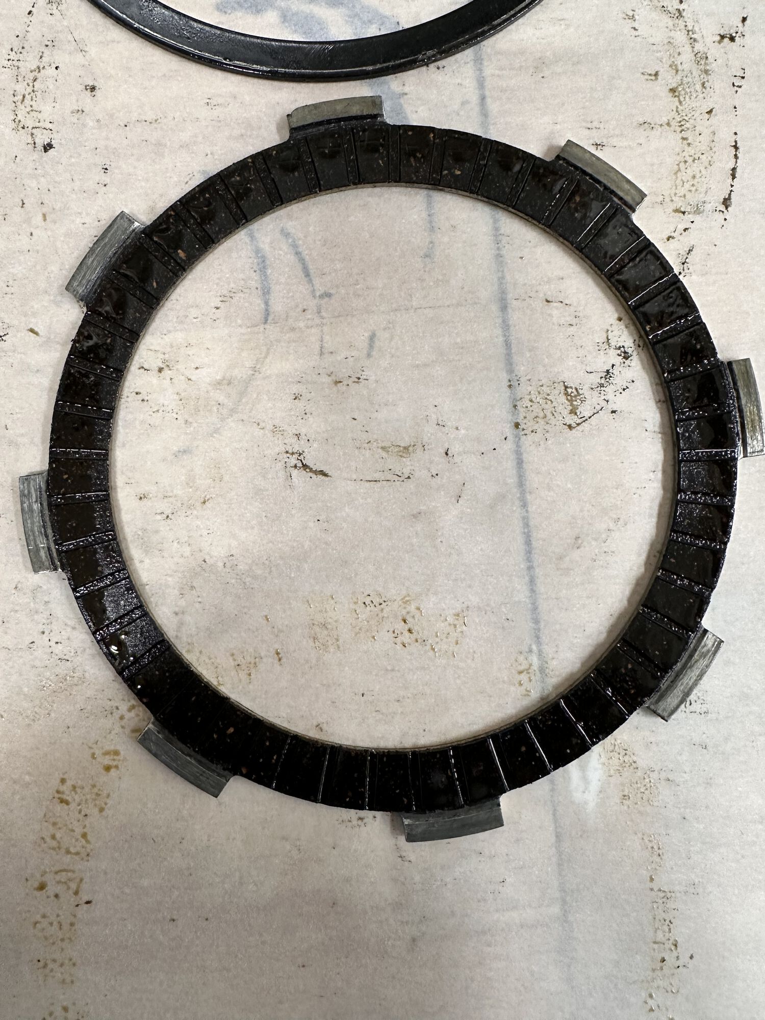 Bottom of the first plate.